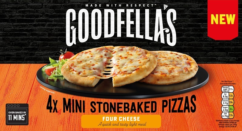 goodfella s introduces fastest oven cooked pizza snack